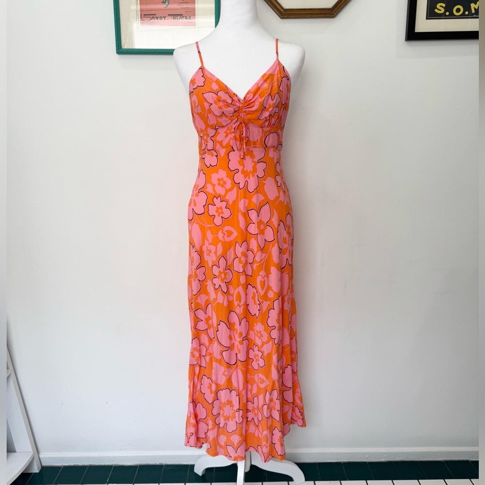 Faithfull The Brand Shayna Midi Dress in Paraiso